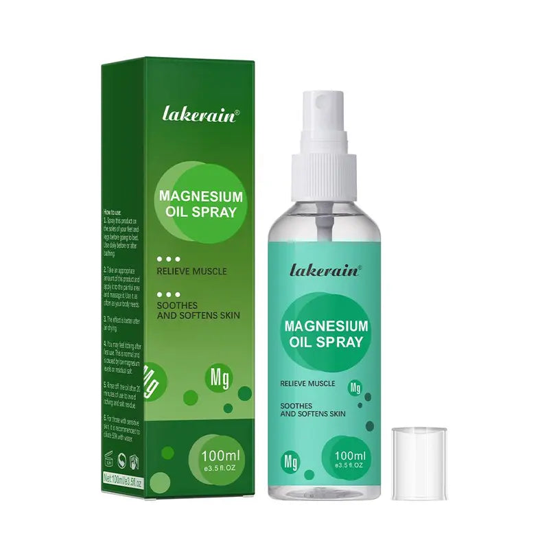 100ml Magnesium Oil Spray, Remedy Massage Oil for Body Care, Body Massage Oil for Women & Men