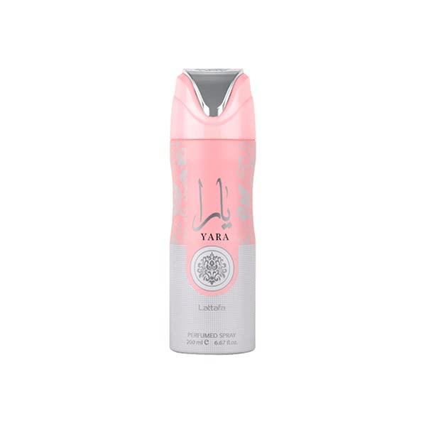 (2pc Bundle Pack) Yara + Yara Moi Perfumed Body Spray Deodorant by Lattafa 200ml Bottle Body Care Floral Peach Caramel