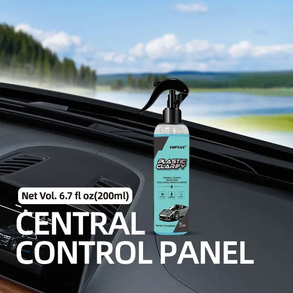 1 bottle QIFOR Waterless Spray Wax: Plastic,Rubber,Leather Cleaner 200ML-All-in-One Detailer for Car Interiors & Exteriors with Hygienic Protection Surfaces