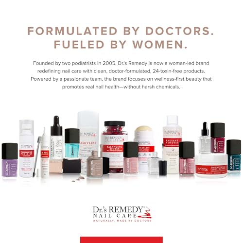 Dr.'s Remedy Organic Nail Polish Remover - Natural and Plant-Based Strengthener for Nails and Cuticles Nontoxic Moisturizing and Hydrating Non-irritating