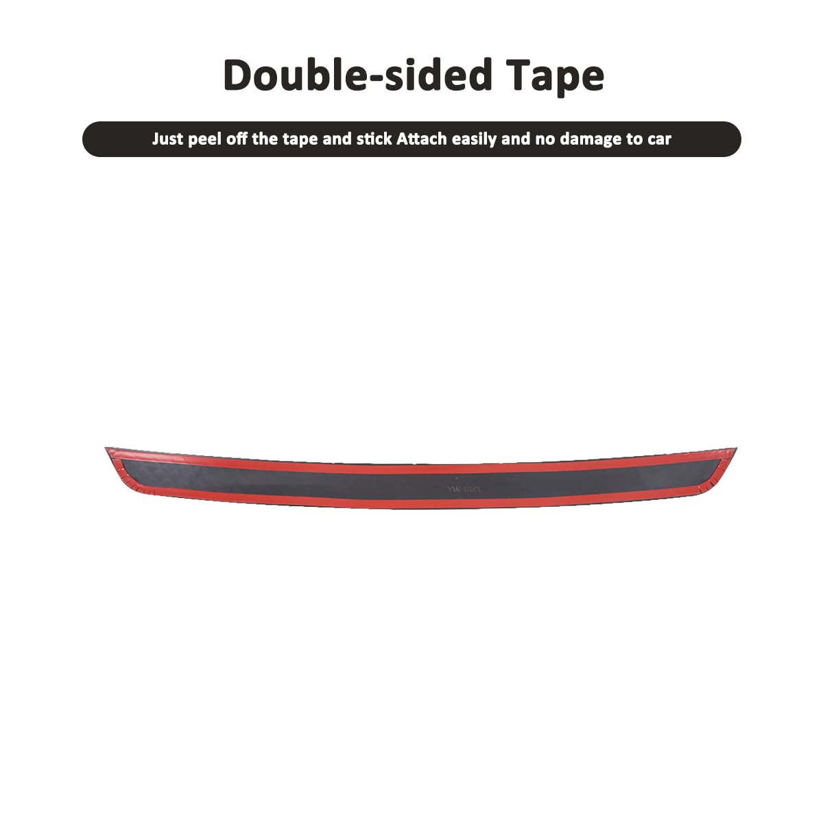 Car Inner Rear Trunk Bumper Guard Plate Bumper Protector Guard Cover Trim for Land Rover Defender 90 110 130 2020-2025 Auto Rear Bumper Plate Cover Trim Accessories (Style A-ABS Bright Black)