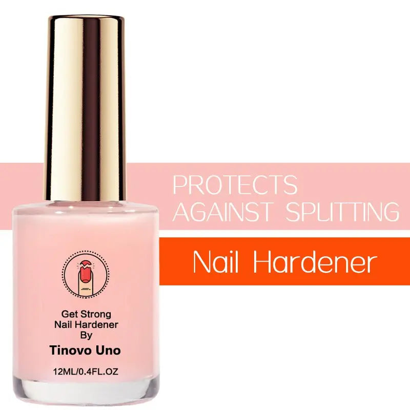 12ML Get Strong Nail Strengthener, Natural Pink LED Gel Polish, Fast Drying & Long Lasting Glossy Finish, Nail Care Solution for Weak & Thin Nails
