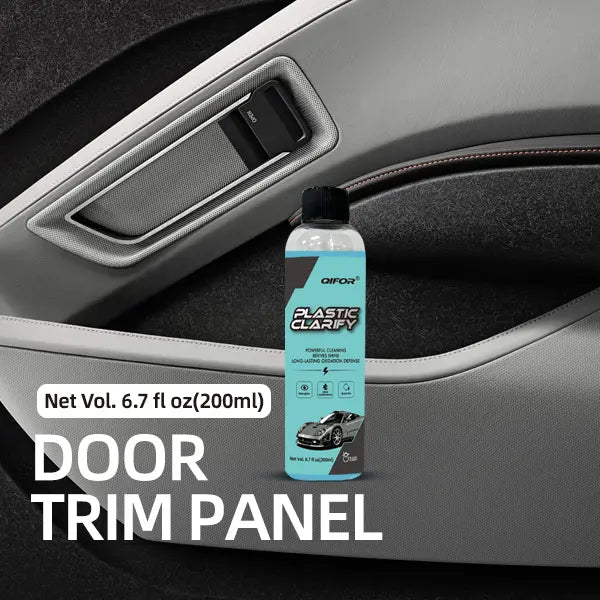 1 bottle QIFOR Waterless Spray Wax: Plastic,Rubber,Leather Cleaner 200ML-All-in-One Detailer for Car Interiors & Exteriors with Hygienic Protection Surfaces