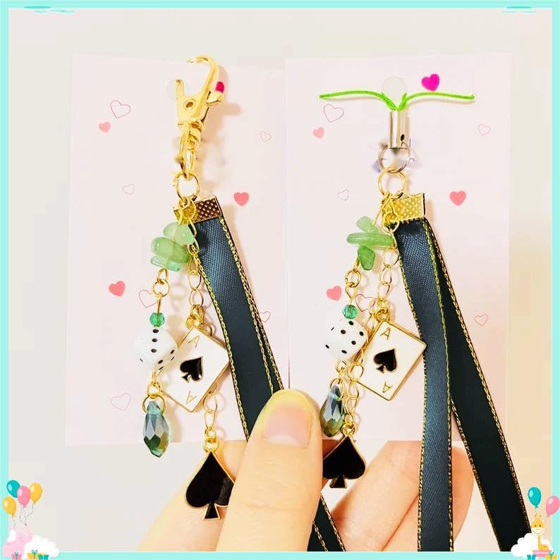 MQV Aventurine phone charm Honkai Star Rail hsr inspired accessories anime phone charm cosplay cute phone charm 10 Stonehearts