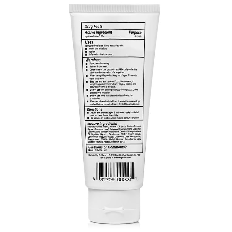 Dr. Dan's Hydrocortisone Hand and Body Lotion- 3 Pack- Anti Itch Lotion for Men and Women