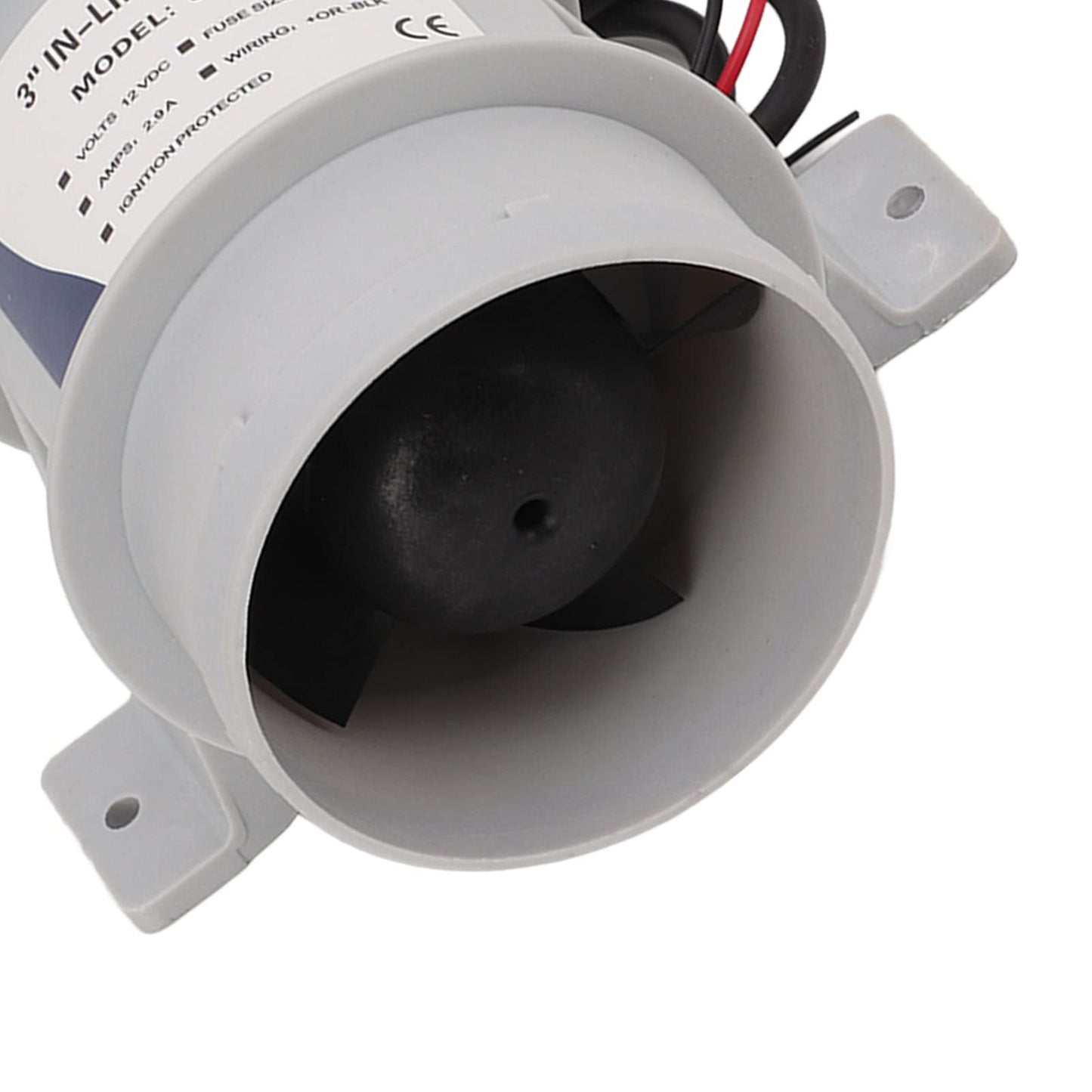12V Inline Blower, High Air Compact 3 Inch Inline Duct Fan for Ducting