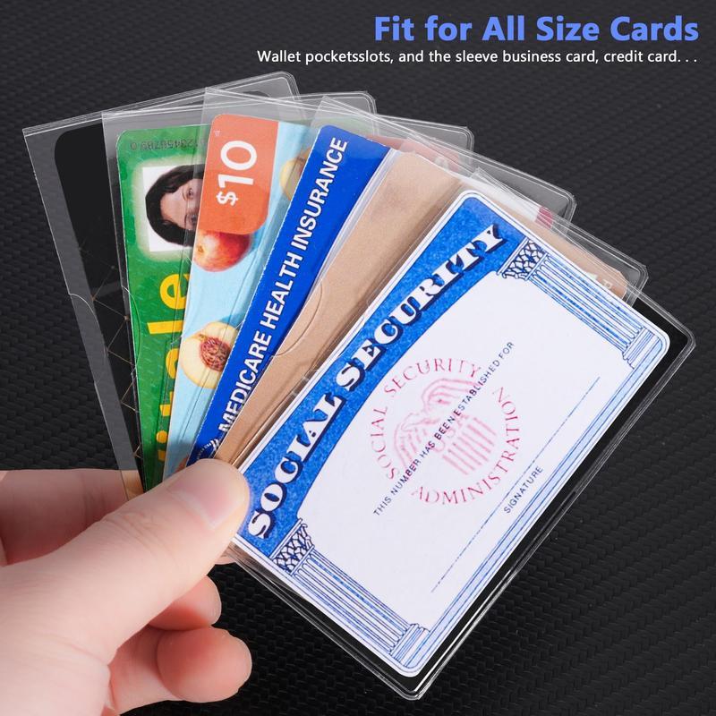 10 Pack Social Security Card Protector/Medicare Card Protector Sleeve/Social Security Card Holder/Credit Card Sleeves/Protective case for Drivers License、Credit Card 、SSN Card,3.8x2.32in.