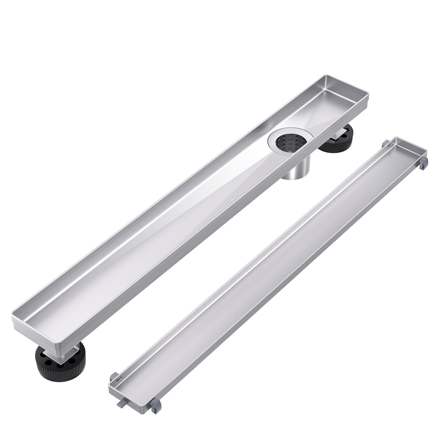 10pcs Plastic Linear Shower Drain Tile Tray Supporter, Shower Drain Clip for EXF Offset Linear Drain