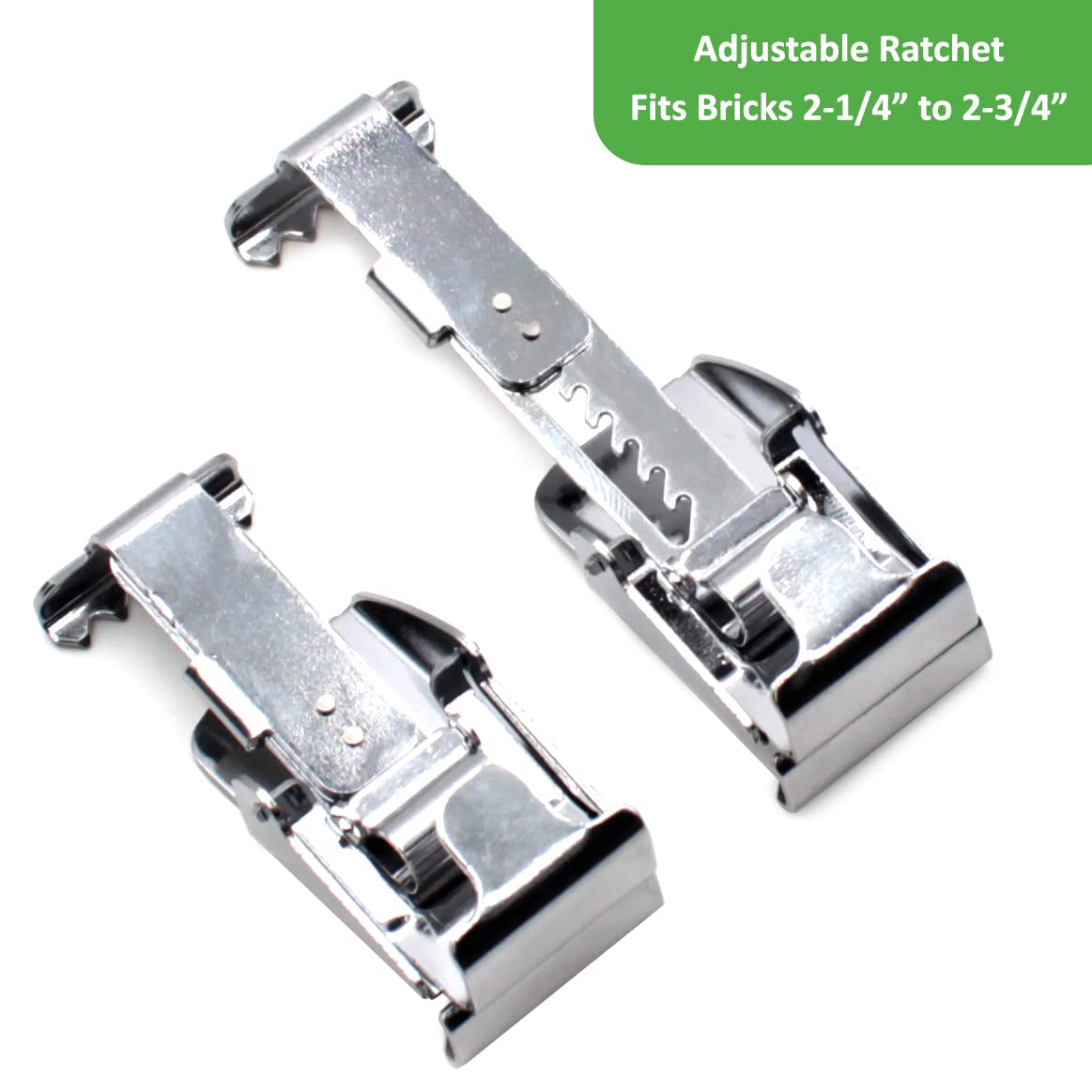 Hangman Brick Hangers Clamps Outdoor Heavy Duty 2-1/4' to 2-3/4' Brick Hooks 30lbs No Wall Damage: No Drill, Holes, Nails or Screws (2 Pack), Metal, (BH-1)