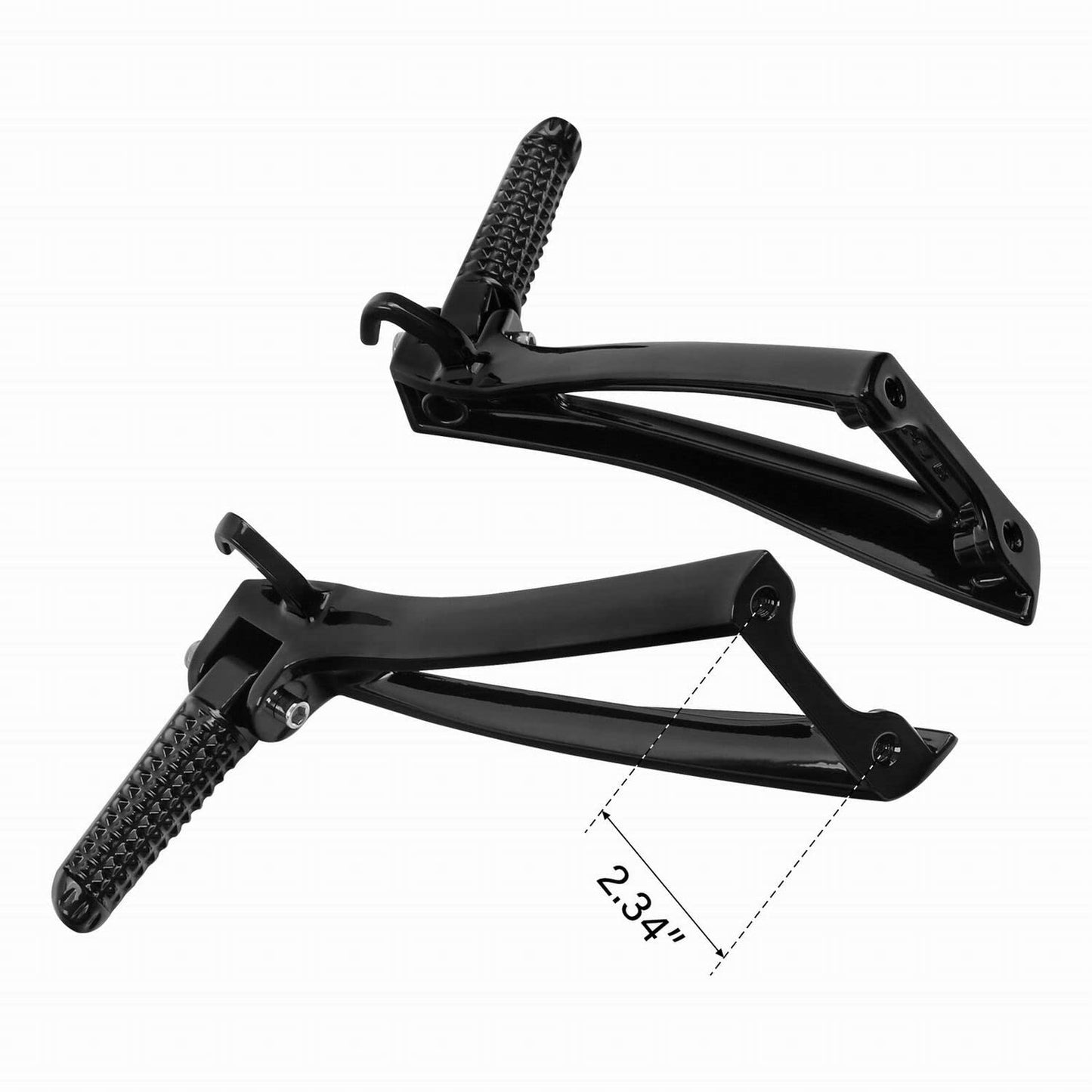 Motorcycles Black Rear Passenger Foot Pegs Rest Bracket Fit for Yamaha YZF-R6 YZF R6 2006-2016 2015