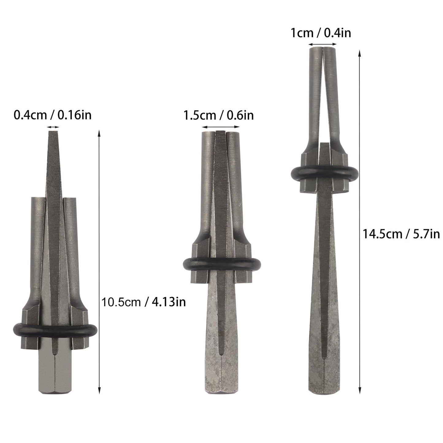 15 Packs 5/8 inch Stone Splitter, Wedge and Feather Shims, Concrete Rock Stone Splitter Hand Tools, by GENHAKON