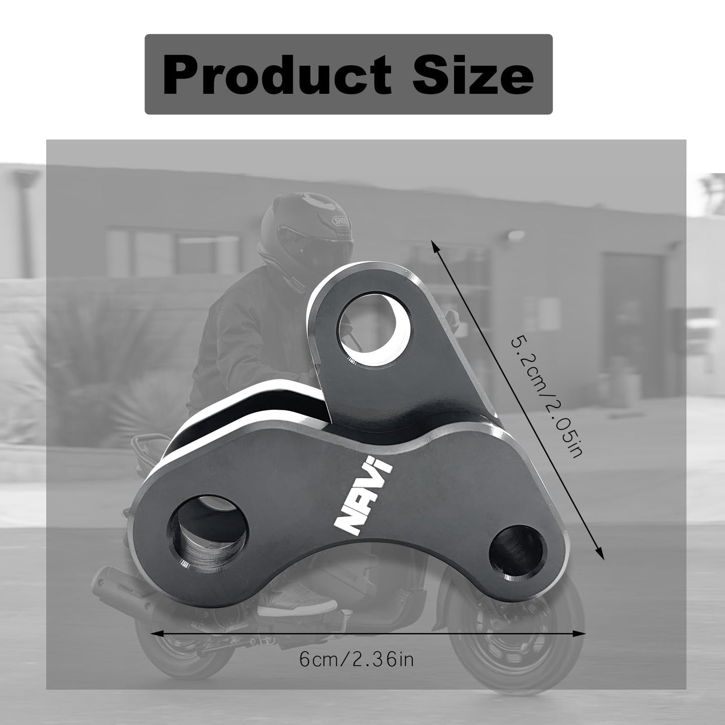 Motorcycle Rear Shock Lowering Kit for Honda Navi 2022 2023 2024 2025, Aluminum, Lowers 1 inch (2.54 cm)