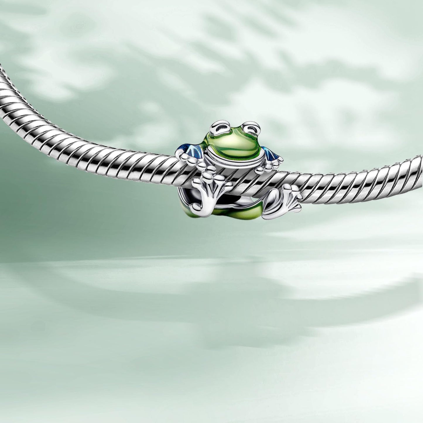 MSPOVOF Climbing Frog Charms Bead for Bracelets and Necklaces 925 Sterling Silver Women's Jewelry
