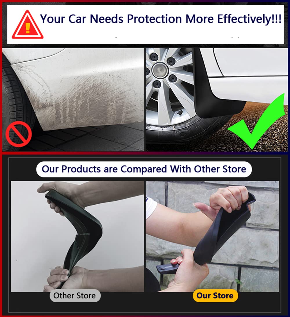 Car Mud Splash Guards Mud Flaps Fender Kit for Nissan Altima 2019 2020 2021 2022 2023 2024 Mudguard Automotive Accessories Front and Rear 4-PC Set