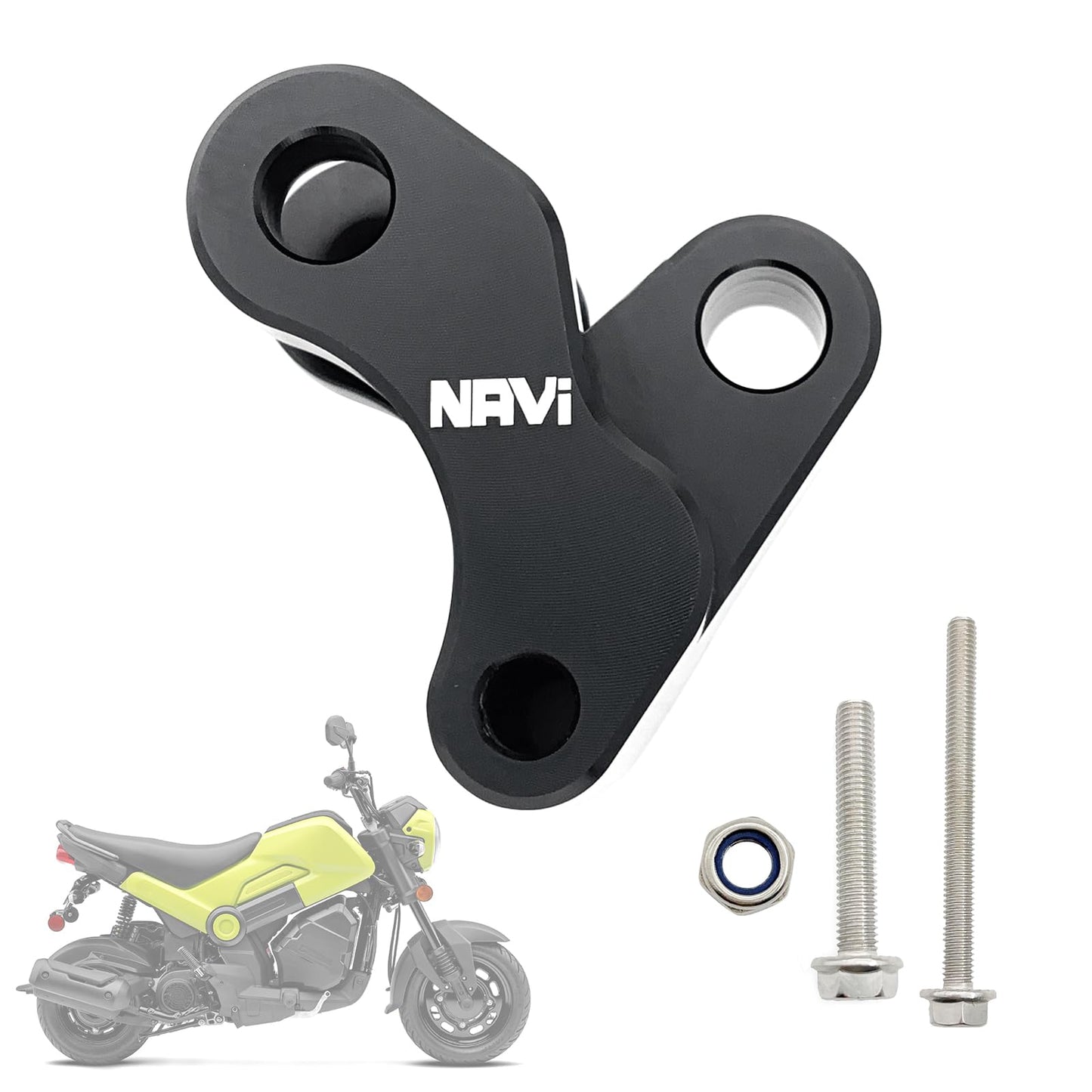 Motorcycle Rear Shock Lowering Kit for Honda Navi 2022 2023 2024 2025, Aluminum, Lowers 1 inch (2.54 cm)