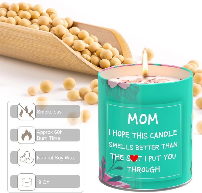 Mothers Day Gifts from Daughter Son Mom Scented Candles Funny Gifts Ideas for Mom Mothers Day Unique Gifts for Mama 9oz