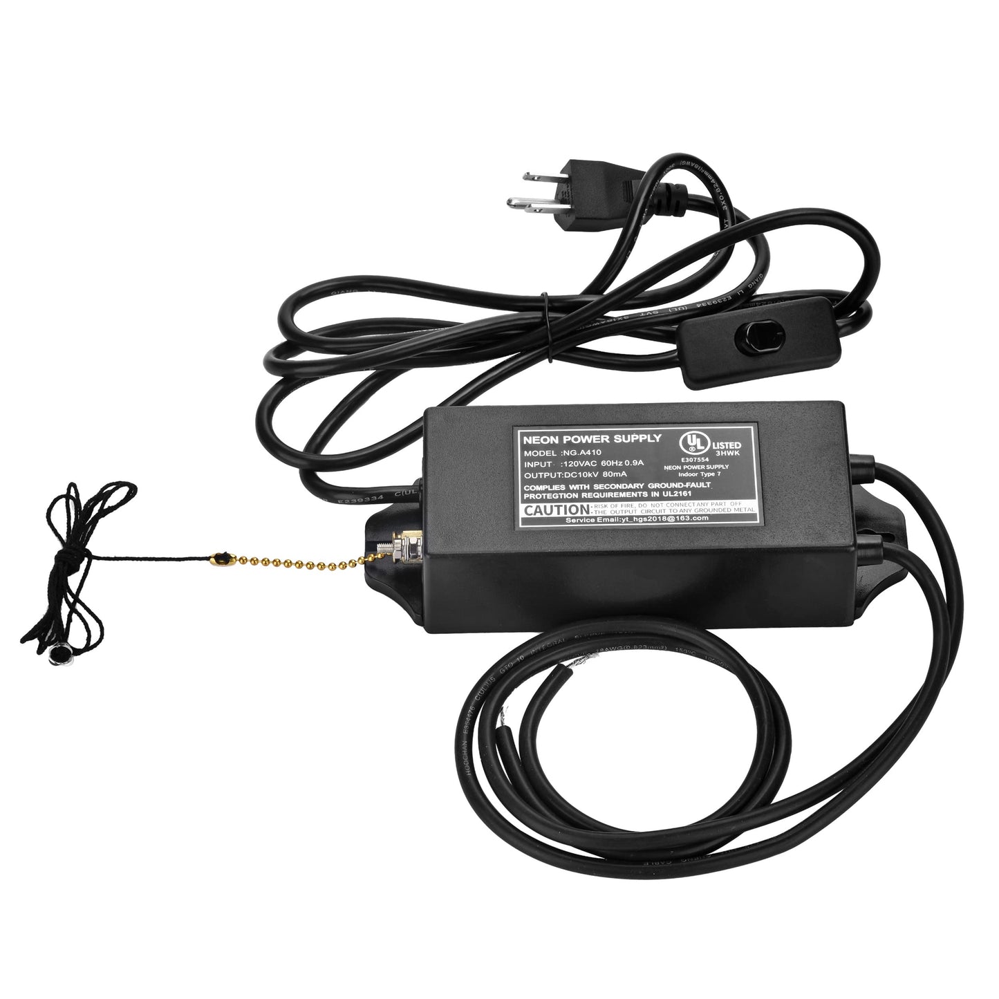 10KV 10000V Power Supply for Glass Neon Sign Electronic Neon Light Beer Signs Bar Lights Transformer 120V 50/60Hz(UL Approval)