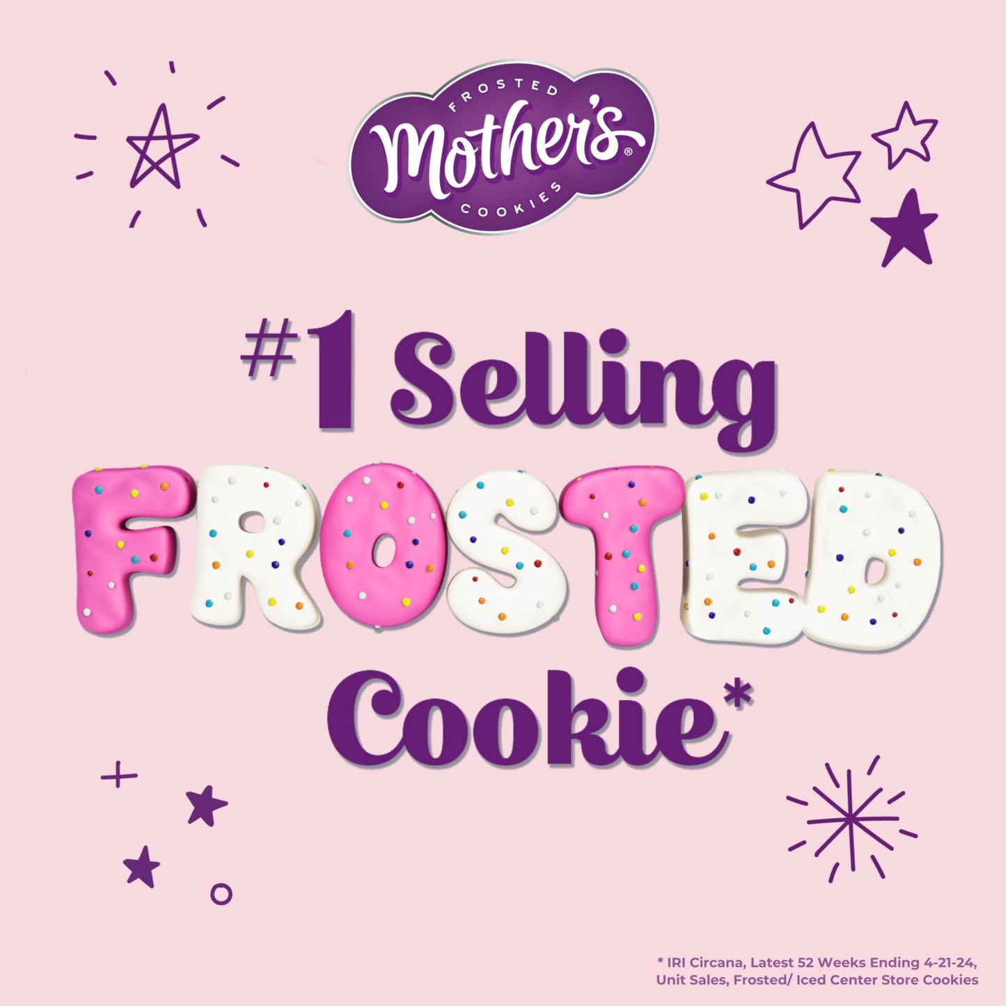 MOTHER'S Limited Batch Puppy Love Frosted Cookies 30 count box of 0.5oz bags, Valentine's Classroom Exchange - 15oz / 425g