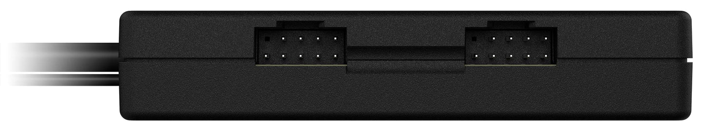 Corsair Internal 4-Port USB 2.0 Hub - 4X 9-Pin USB 2.0 Ports - Easy Magnetic Installation - Compatible with Most Intel® and AMD® Motherboards - Black