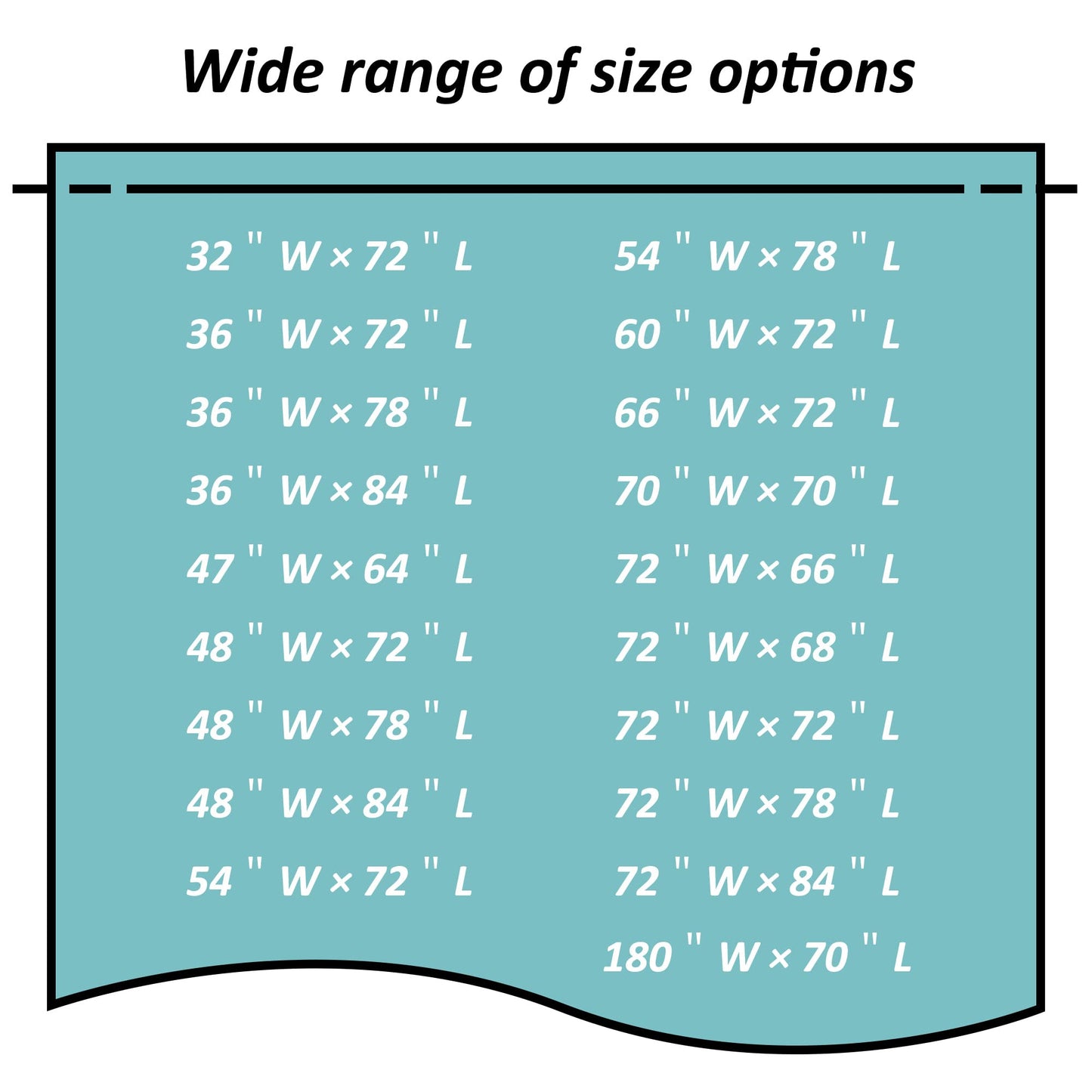 Mrs Awesome Small Stall Shower Curtain Liner 36 x 72 inch, PEVA 8G Thick & Heavy Duty, 3 Bottom Magnets, Waterproof, 36x72, Clear