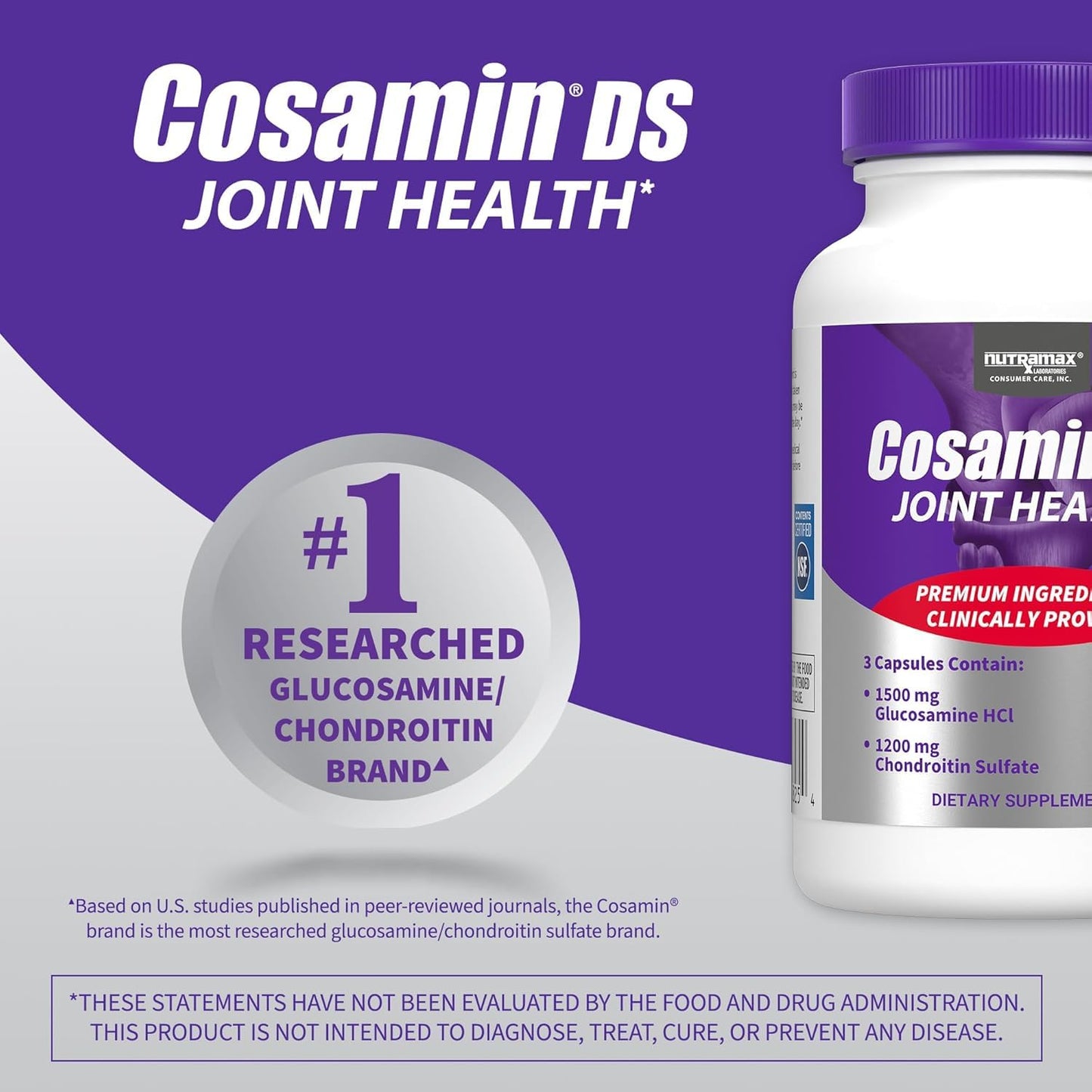 Cosamin DS For Joint Health Comfort & Mobility, 108 Capsules ( Pack of 2)