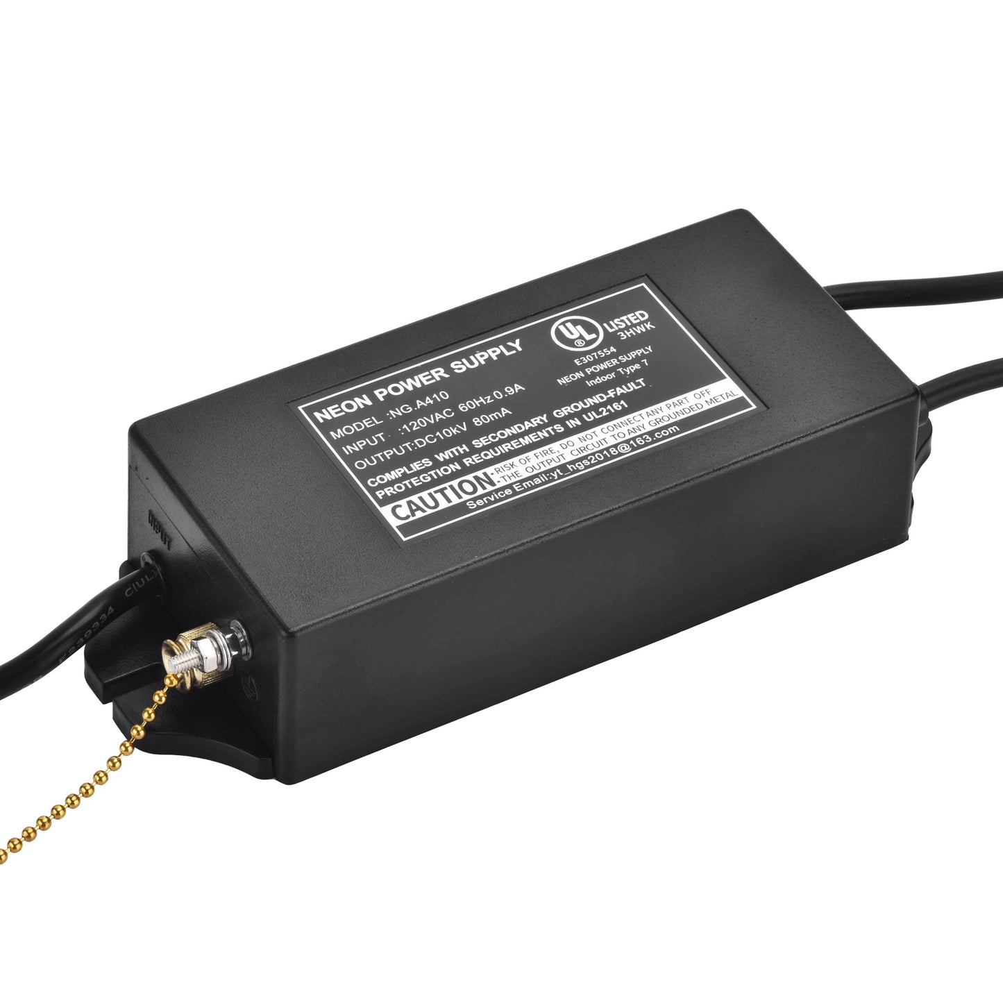 10KV 10000V Power Supply for Glass Neon Sign Electronic Neon Light Beer Signs Bar Lights Transformer 120V 50/60Hz(UL Approval)