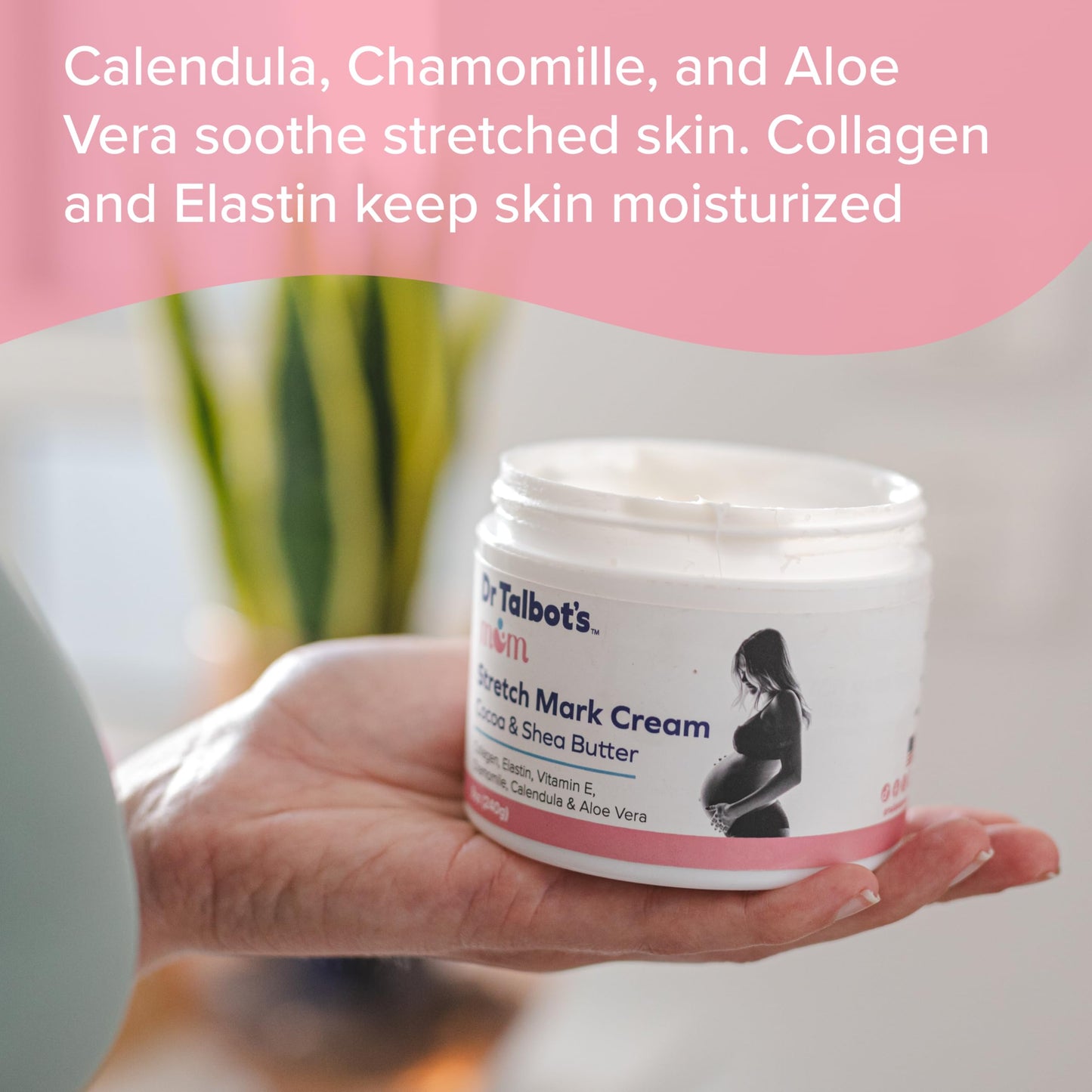 Dr. Talbot's Mom Stretch Mark Cream - Made With Cocoa and Shea Butter - Postpartum Care for Moms - 8 oz