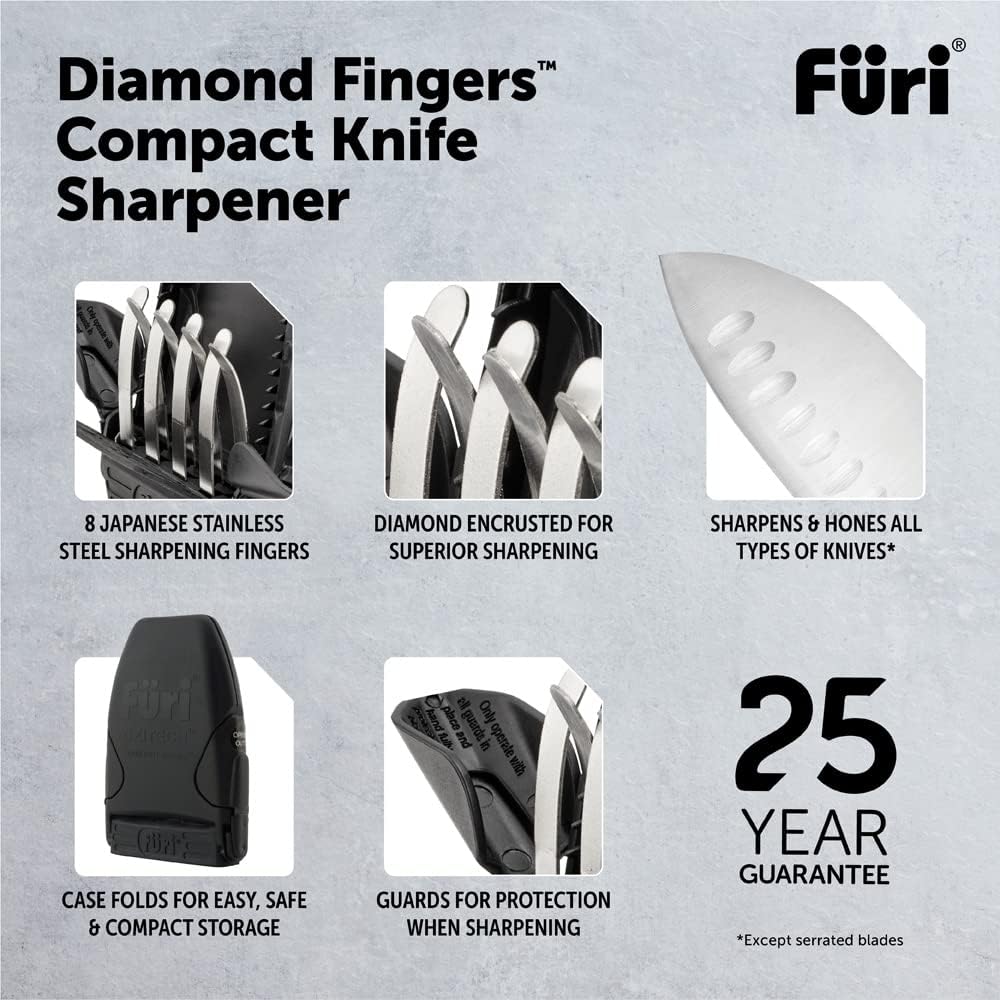 FUR626 Ozitech Diamond Fingers Pro Knife Sharpener