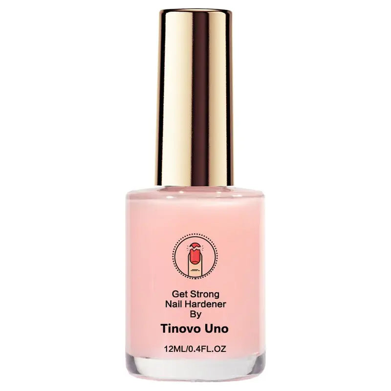 12ML Get Strong Nail Strengthener, Natural Pink LED Gel Polish, Fast Drying & Long Lasting Glossy Finish, Nail Care Solution for Weak & Thin Nails