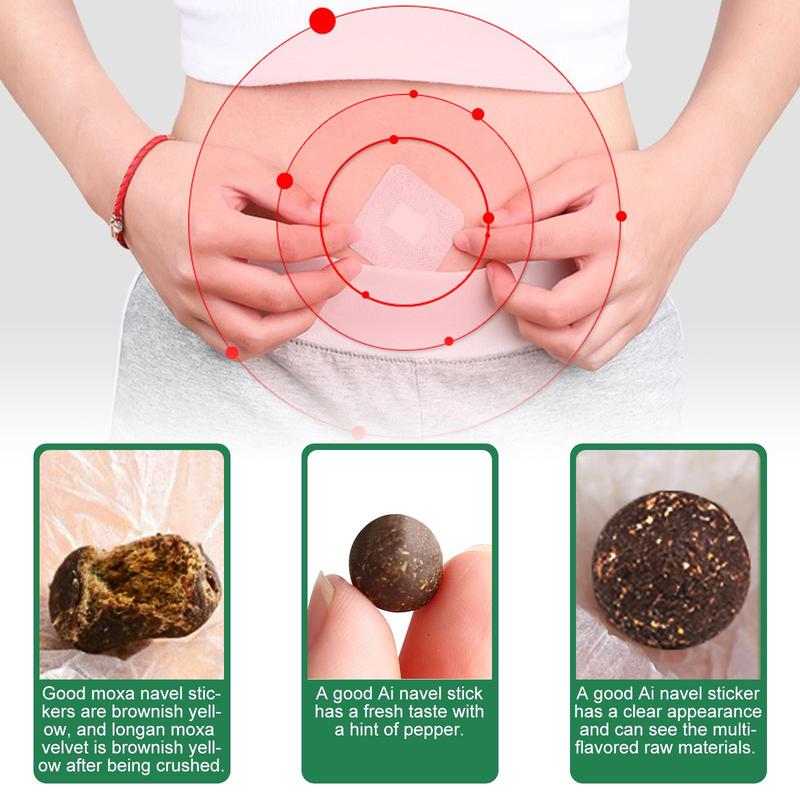 Mugwort Belly Button Patch, Navel Patch, Body Care Patch for Women & Men, Suitable for Sedentary, Poor Sleep Quality and Dream, Cold Hands and Feet