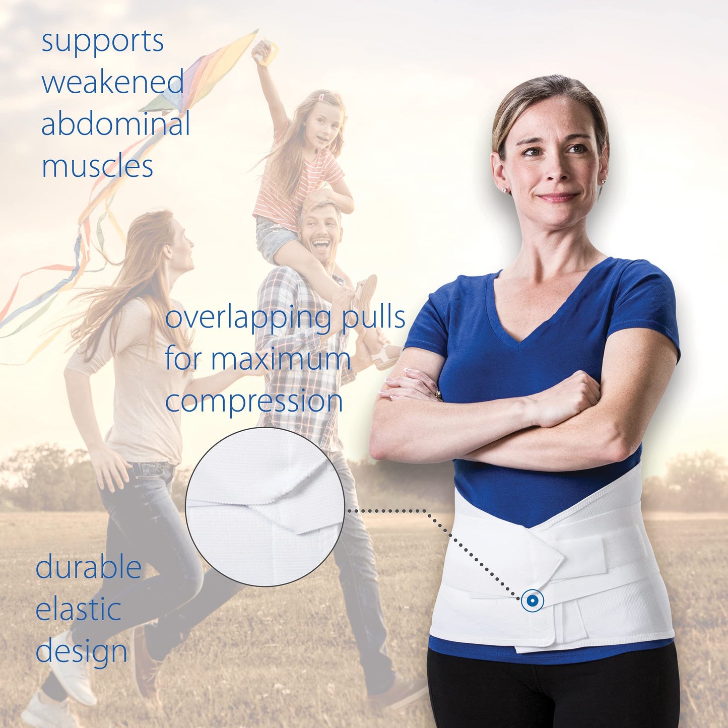 Core Products Triple Action Elastic Back Support - Medium