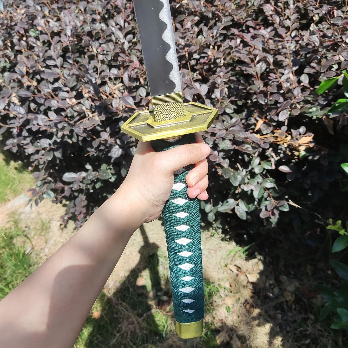COSWOR 40.5" Carbon Steel Sosuke Aizen Katana Kyoka Suigetsu Samurai Sword for Performance Props, Cosplay