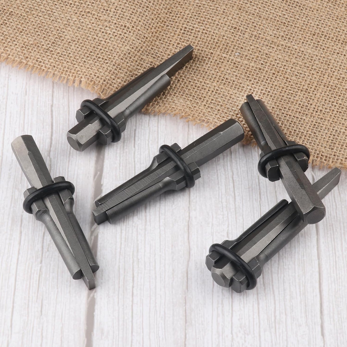 15 Packs 5/8 inch Stone Splitter, Wedge and Feather Shims, Concrete Rock Stone Splitter Hand Tools, by GENHAKON