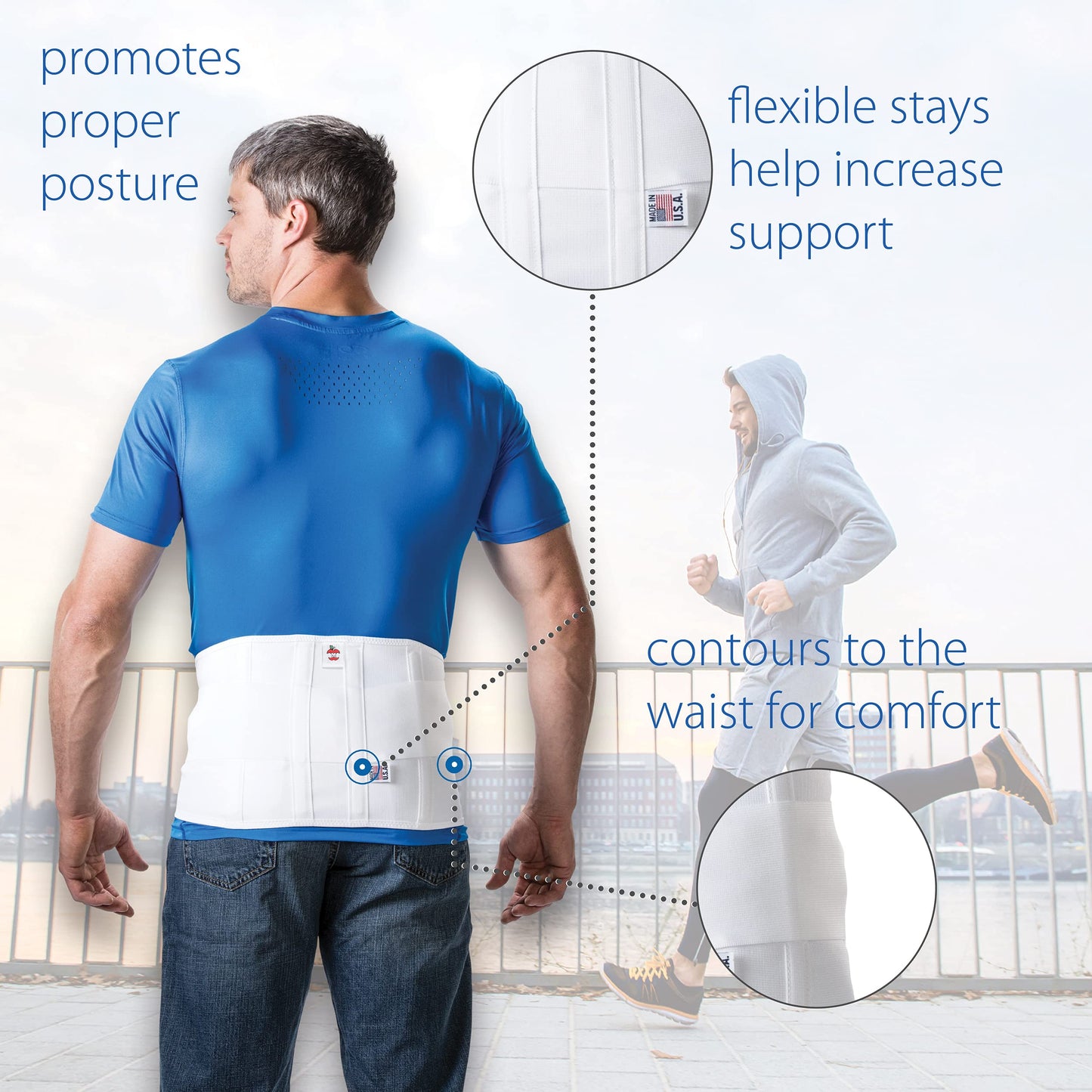 Core Products Triple Action Elastic Back Support - Medium