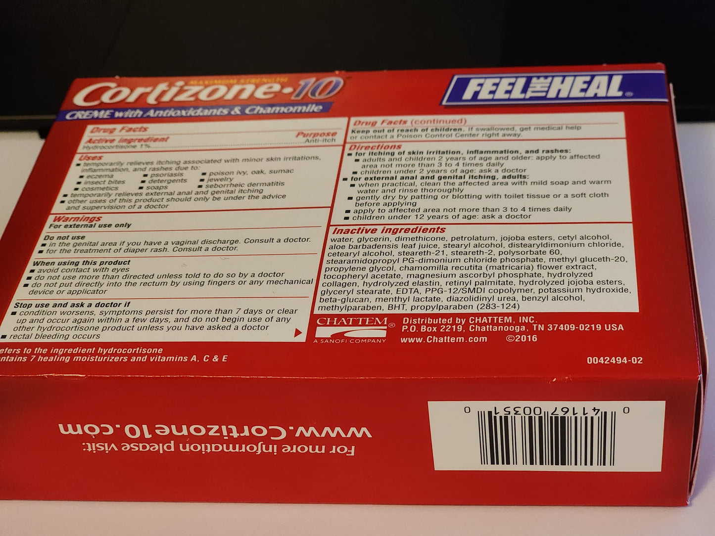 cortizone 10 Maximum Strenght Intensive Healing 1% hydrocortisone Anti Itch Cream Two 20z Tubes, Total 4 oz