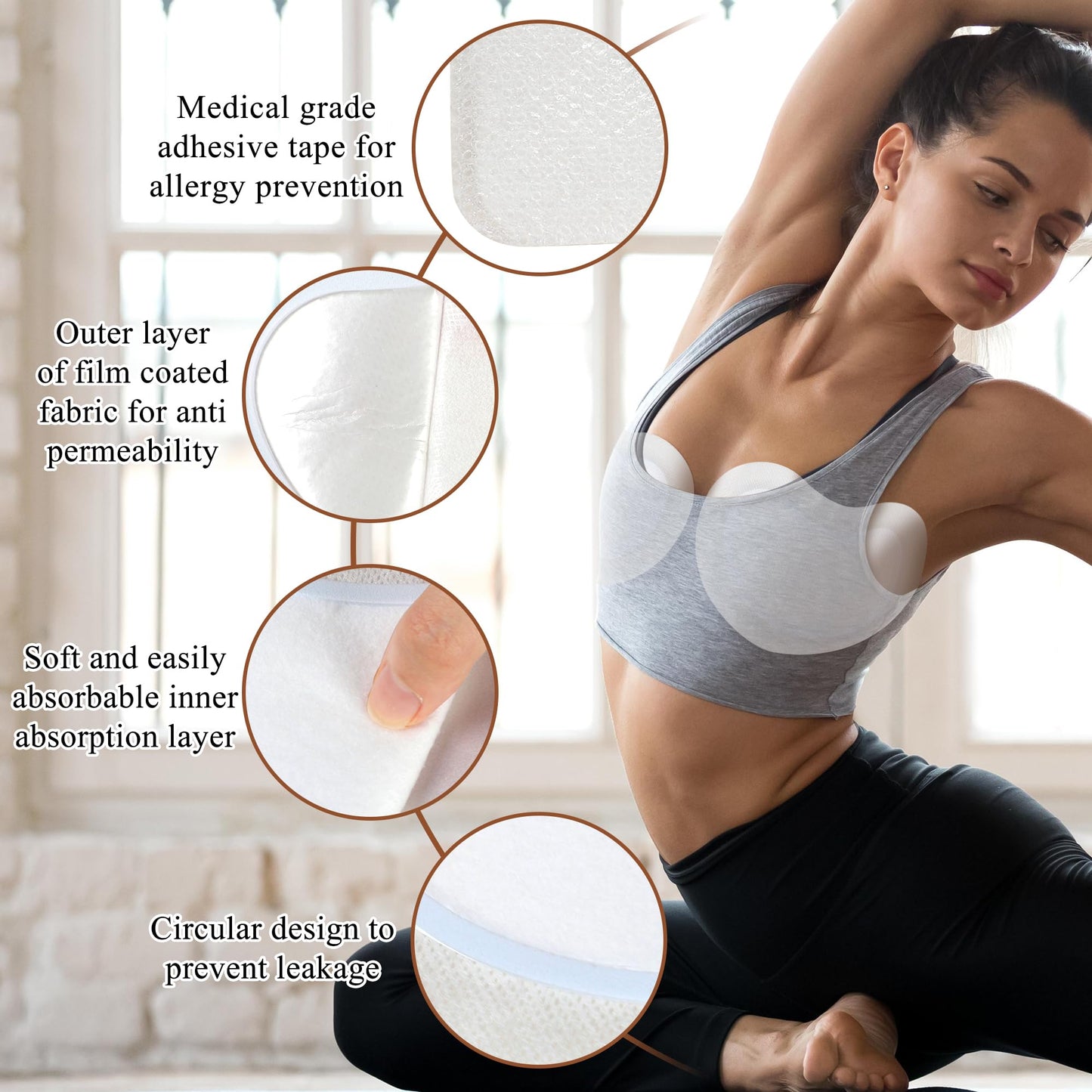 10 Castor Oil Packs for Women - Soft Cotton Breast Nursing Pads, Anti Leak (Oil Not Included)