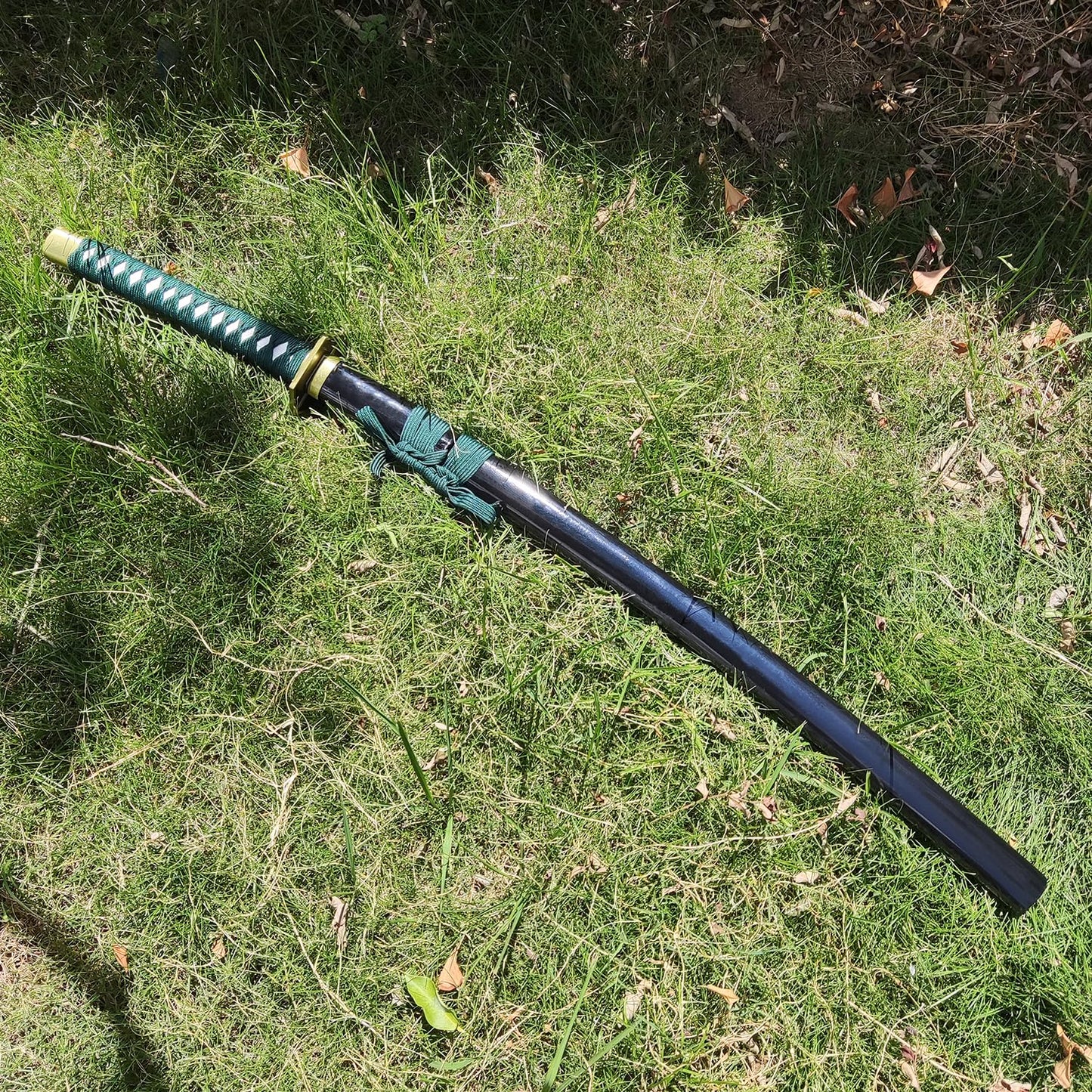 COSWOR 40.5" Carbon Steel Sosuke Aizen Katana Kyoka Suigetsu Samurai Sword for Performance Props, Cosplay