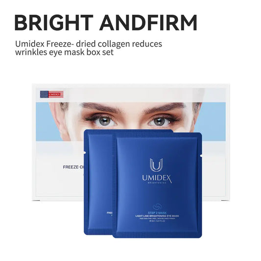 15 Pairs Freeze-Dried Collagen Reduces Wrinkles Eye Mask box set,10pcs/box Eye Mask for Dark Circles and puffiness