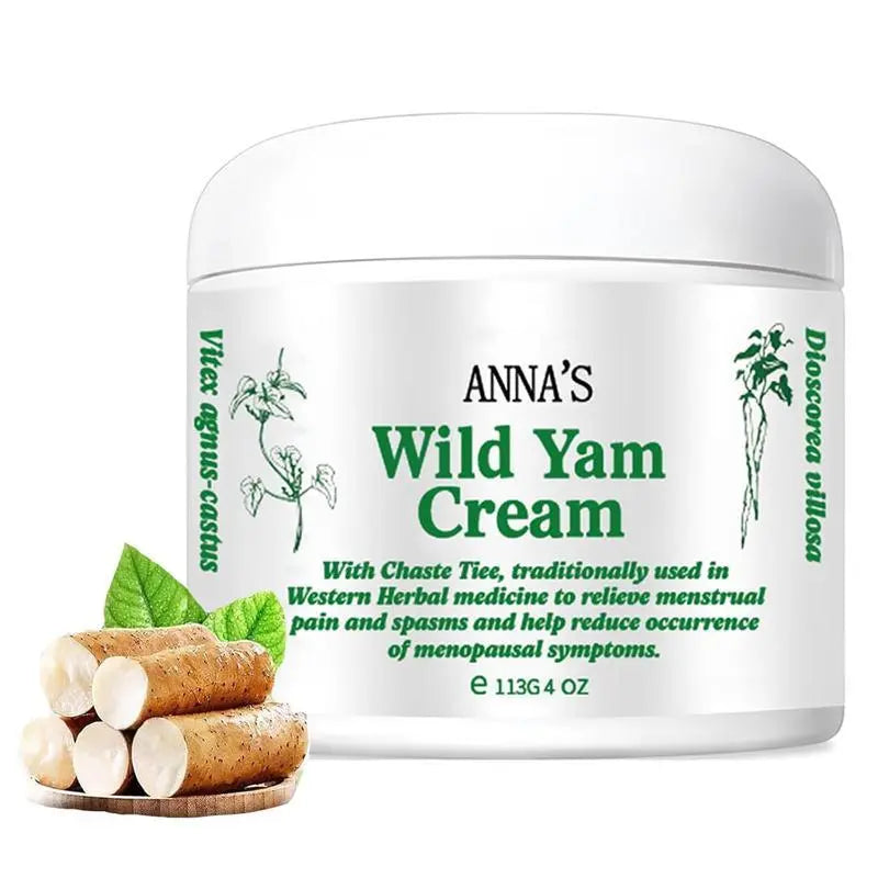 2PCS ANNA'S Wild Yam Cream- Body Care Comfort Organic Relief forHot Flashes, Night Sweats & HormonalBalance-FeelYour Best!
