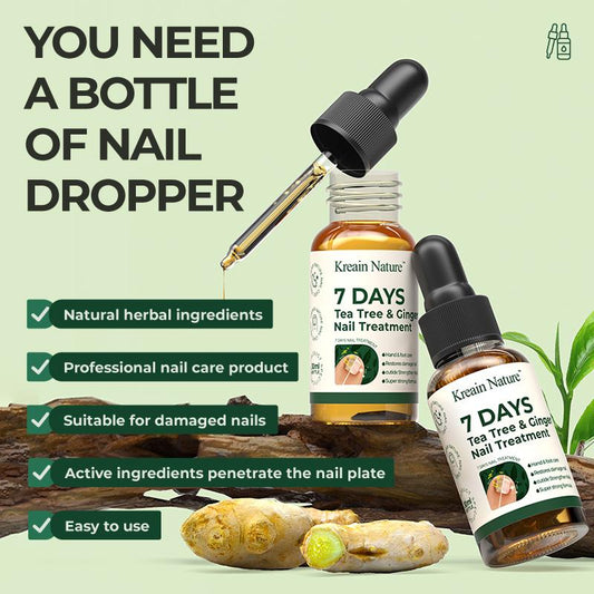 1pc【Kreain Nature】 Nail Fungus Care Formula - Multi-Purpose Nail Repair, Nail Solution for Discolored and Damaged Nails, 1.0fl oz