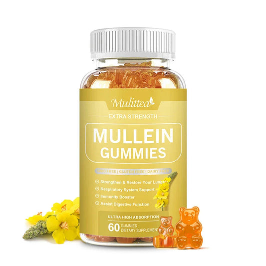 10:1 Mullein Leaf Extract Gummies for Lung Cleanse, Extra Strength 10000 MG US