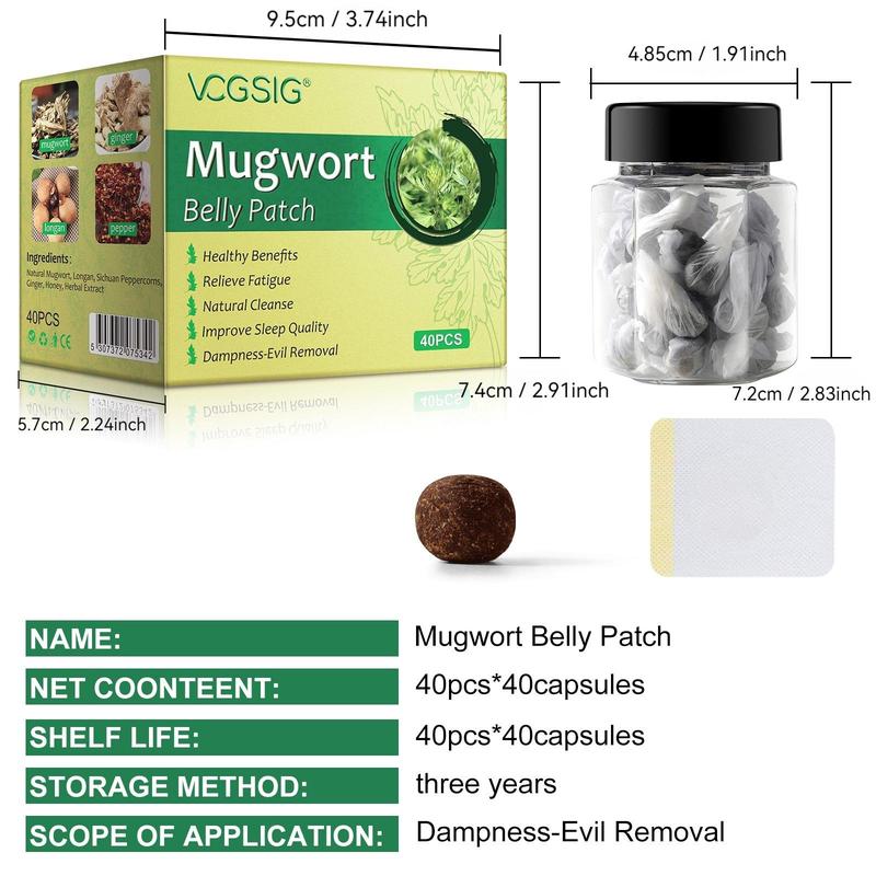 Mugwort Belly Button Patch, Navel Patch, Body Care Patch for Women &amp; Men, Suitable for Sedentary, Poor Sleep Quality and Dream, Cold Hands and Feet