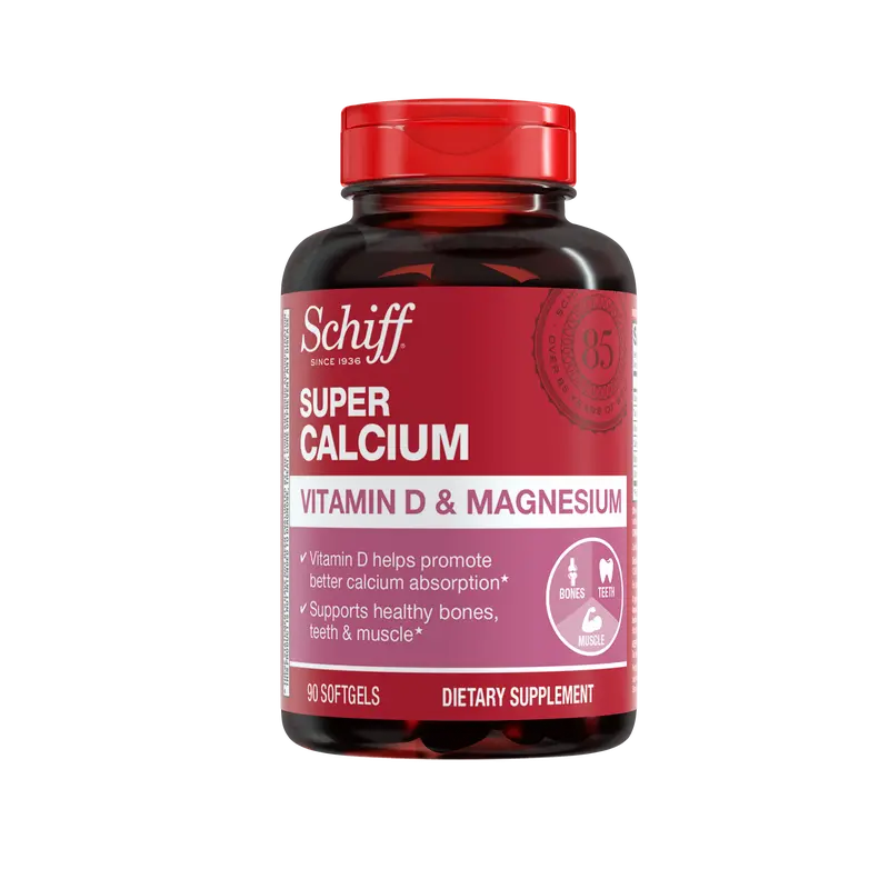 3 Packs-Schiff Super Calcium 800mg Plus Magnesium with Vitamin D3, 90 softgels - Calcium Supplement Healthcare Dietary Fitness Edible Healthy Teeth Healthy Bones