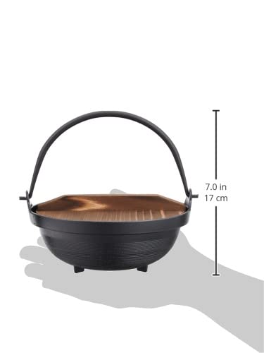 遠藤商事 TKG ひとり用やまと鍋 18cm 外径×深さ(mm)177×42.0木蓋サイズ(mm)160 質量(kg)0.42 かるいアルミ製 蓋を載せる段付き 業務用 QYM03018