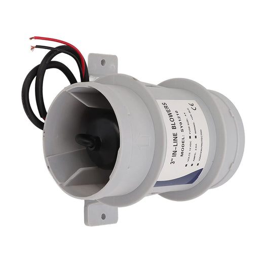 12V Inline Blower, High Air Compact 3 Inch Inline Duct Fan for Ducting