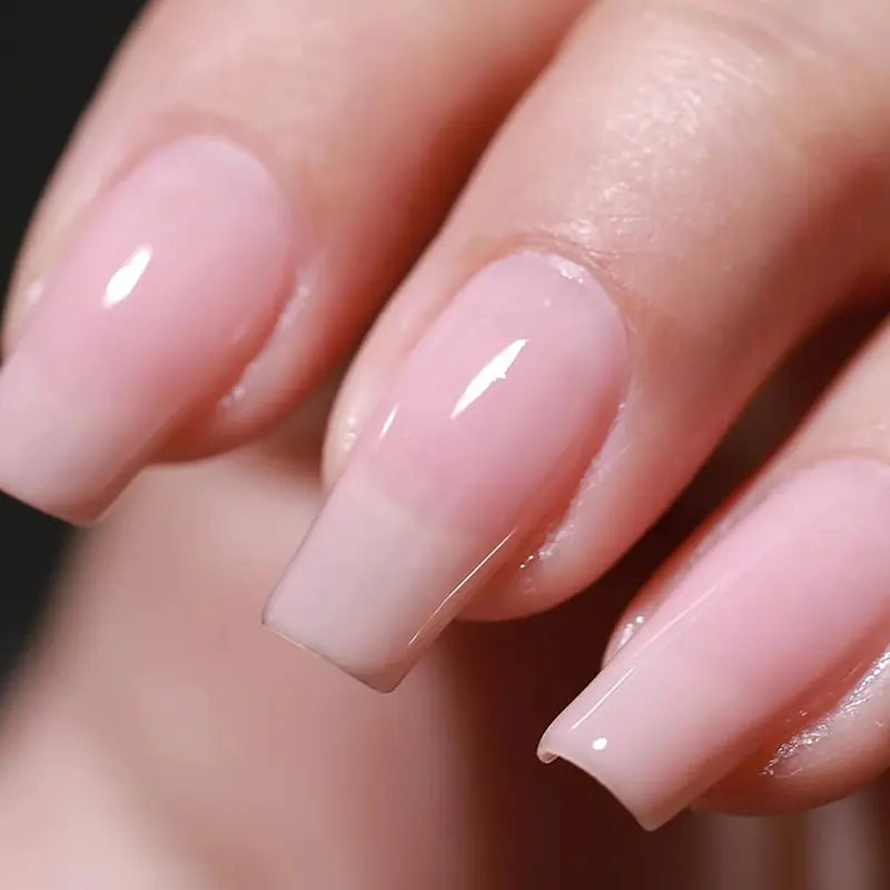 12ML Get Strong Nail Strengthener, Natural Pink LED Gel Polish, Fast Drying &amp; Long Lasting Glossy Finish, Nail Care Solution for Weak &amp; Thin Nails
