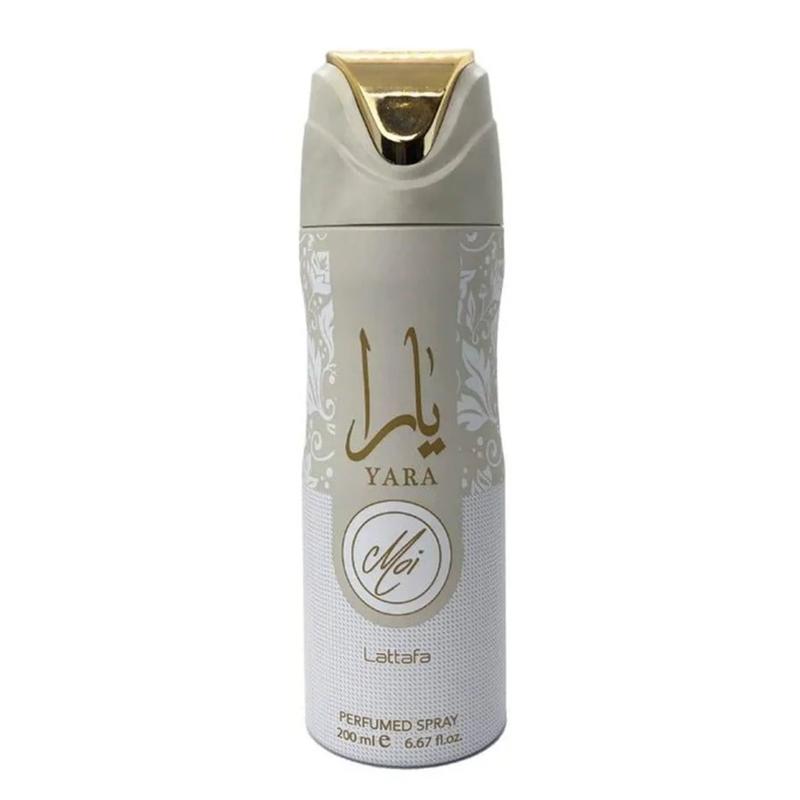 (2pc Bundle Pack) Yara + Yara Moi Perfumed Body Spray Deodorant by Lattafa 200ml Bottle Body Care Floral Peach Caramel