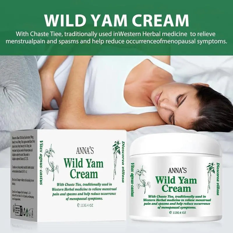 2PCS ANNA'S Wild Yam Cream- Body Care Comfort Organic Relief forHot Flashes, Night Sweats & HormonalBalance-FeelYour Best!
