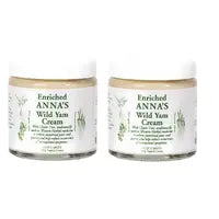 2PCS ANNA'S Wild Yam Cream- Body Care Comfort Organic Relief forHot Flashes, Night Sweats & HormonalBalance-FeelYour Best!