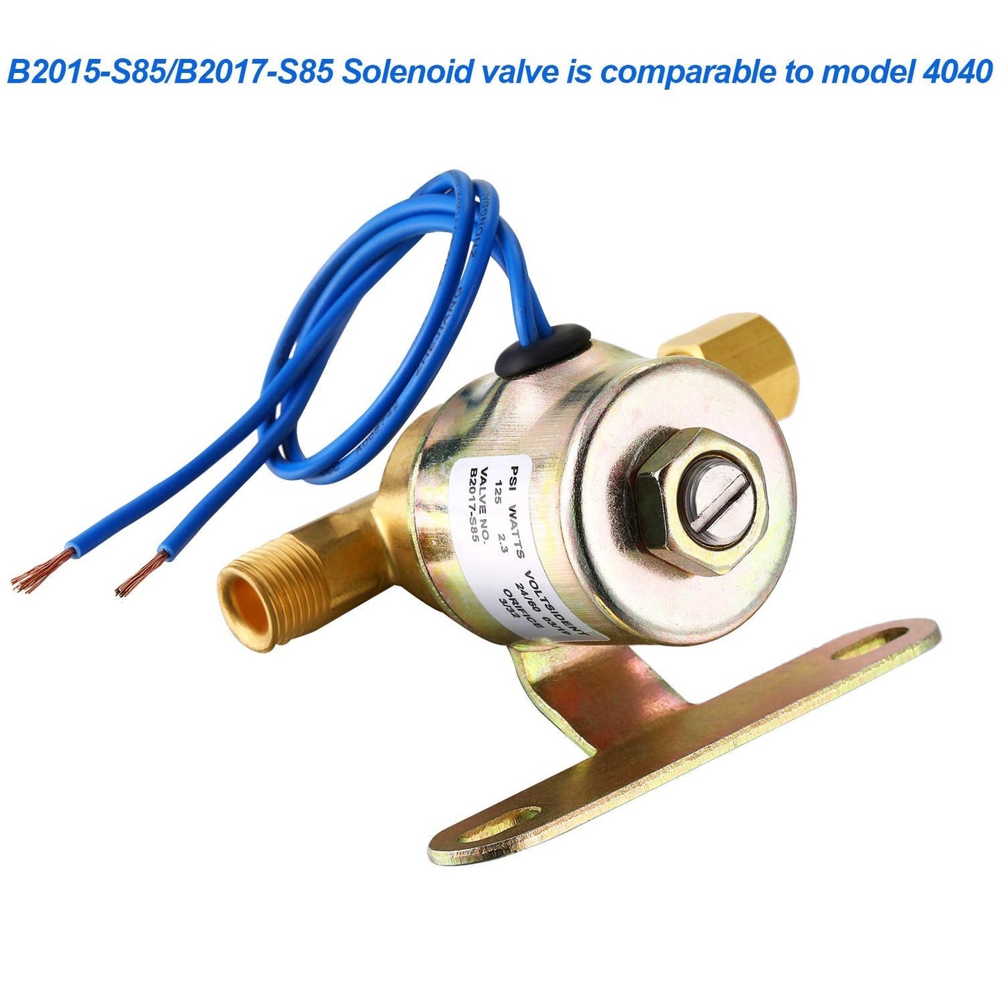 Mudder B2015-S85 B2017-S85 4040 Solenoid Valve Humidifier Valve Compatible with Aprilaire Humidifier 220 224 400 440 500 550 558 560 600 700 24 Volt 2.3 Watts 60 Hz